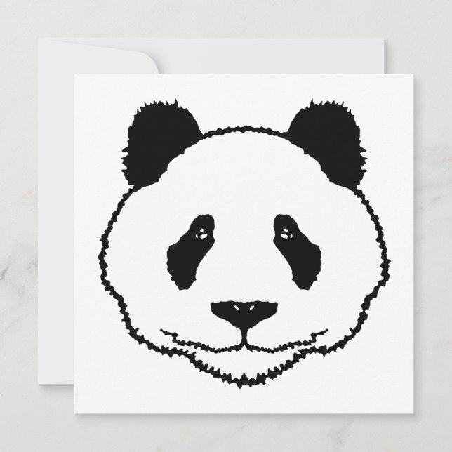 Panda Invitation / Card (Front)
