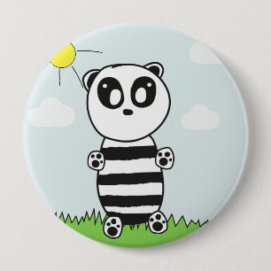 Panda Kids 10 Cm Round Badge