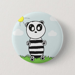 Panda Kids 6 Cm Round Badge