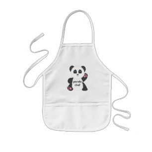 Panda kid's apron