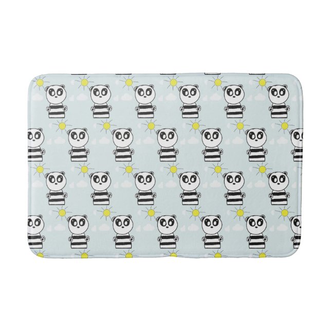 Panda Kids  Bath Mat (Front)