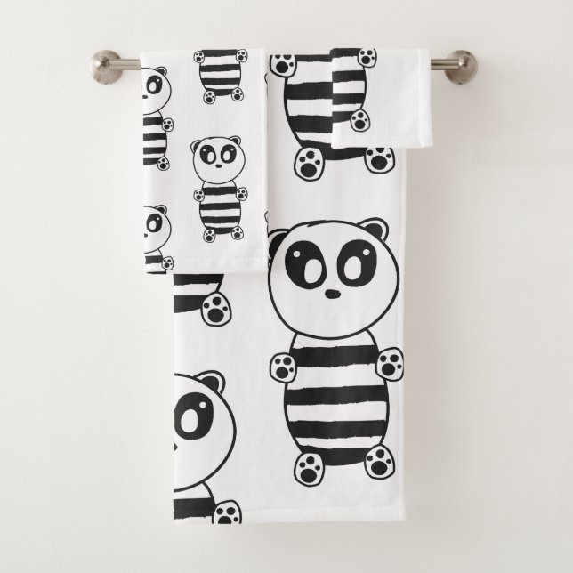 Panda Kids   Bath Towel Set (Insitu)