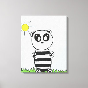 Panda Kids Canvas Print