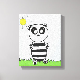 Panda Kids Canvas Print