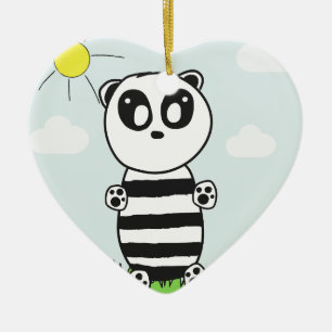 Panda Kids Ceramic Tree Decoration
