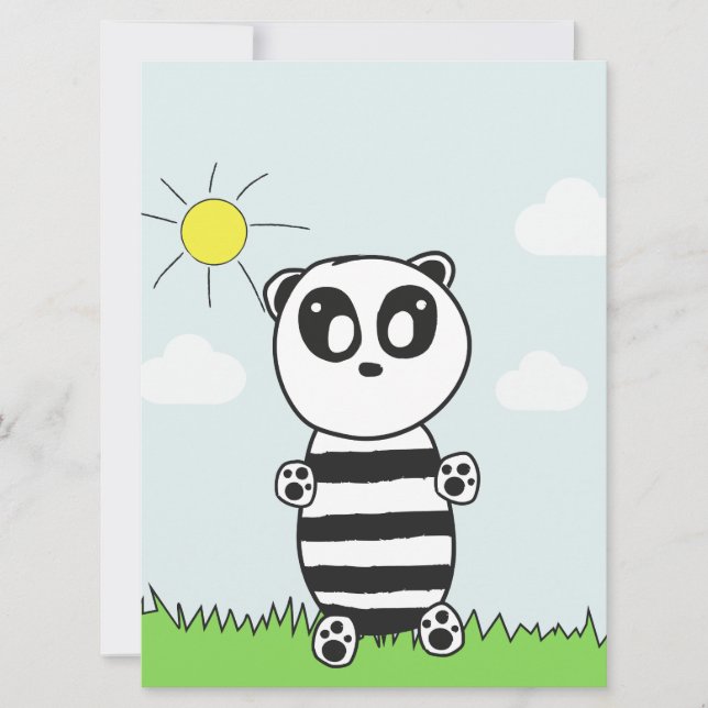 Panda Kids   Invitation (Front)