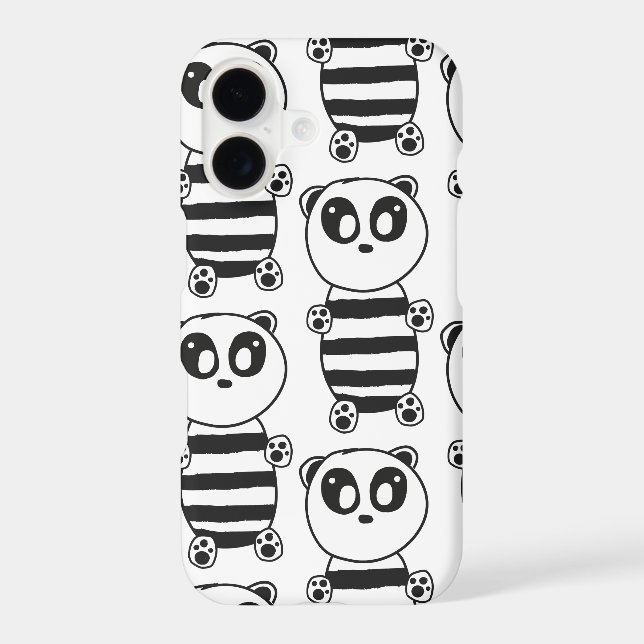 Panda Kids   iPhone Case (Back)