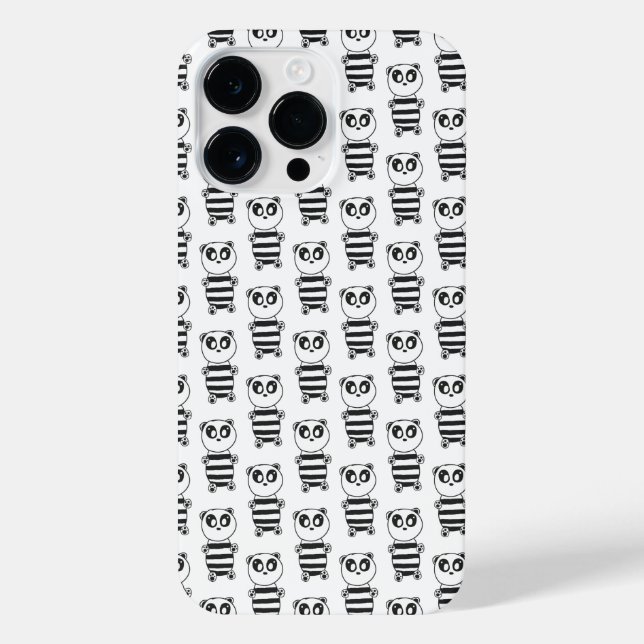 Panda Kids  iPhone Case (Back)