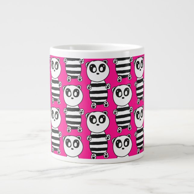 Panda Kids  Large Coffee Mug (Front)
