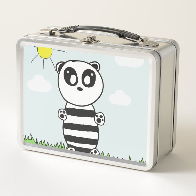 Panda Kids   Metal Lunch Box (Front)