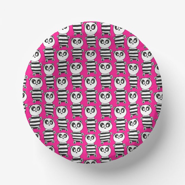 Panda Kids  Paper Plate (Front)