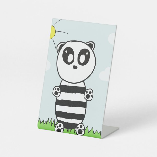 Panda Kids  Pedestal Sign (Front)