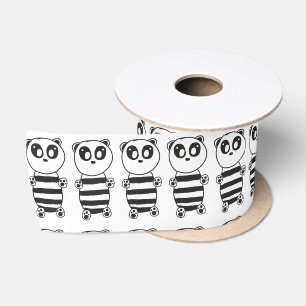 Panda Kids Satin Ribbon
