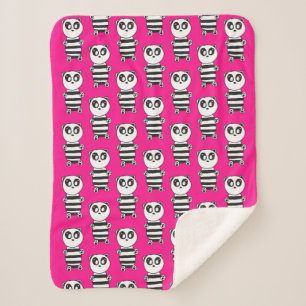 Panda Kids Sherpa Blanket
