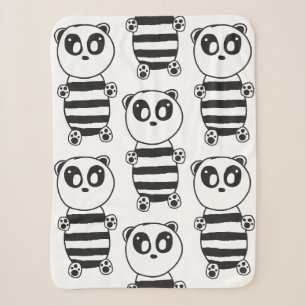 Panda Kids Sherpa Blanket