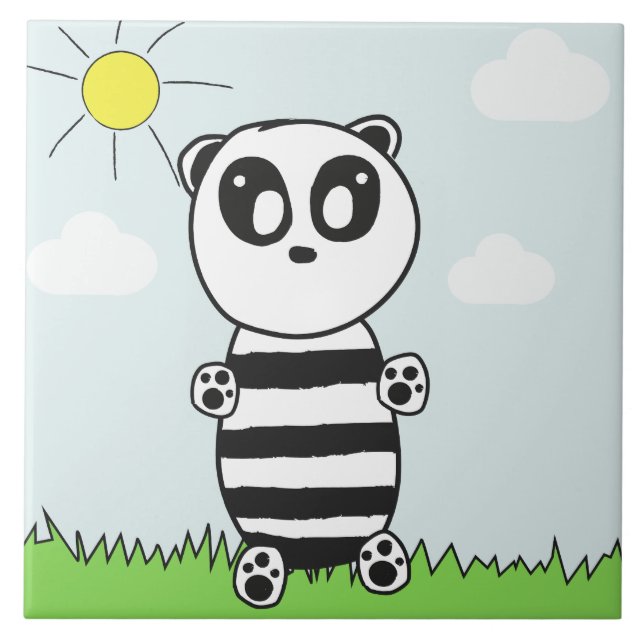 Panda Kids   Tile (Front)