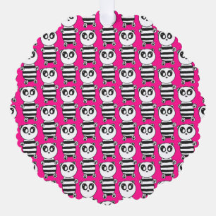 Panda Kids Tree Decoration Card