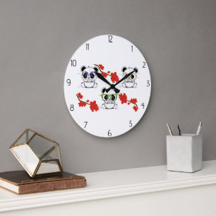 panda large clock