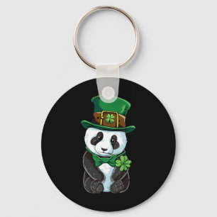 Panda Leprechaun Hat St Patricks Day Boys Girls Me Key Ring