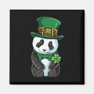 Panda Leprechaun Hat St Patricks Day Boys Girls Me Magnet