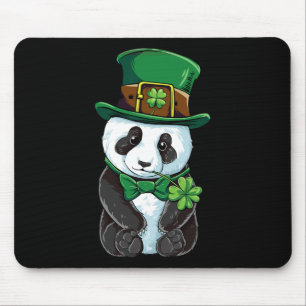 Panda Leprechaun Hat St Patricks Day Boys Girls Me Mouse Mat
