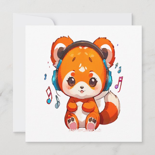 Panda Listening to Kpop Music (Front)