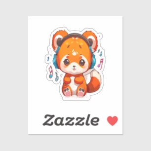 Panda Listening to Kpop Music