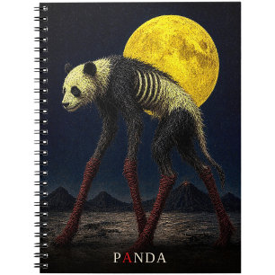 Panda Long Socks gothic Surreal Notebook