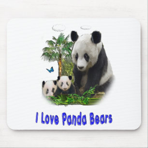 Panda Love art Mouse Mat