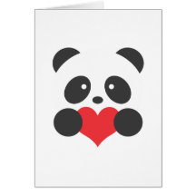 Panda love card