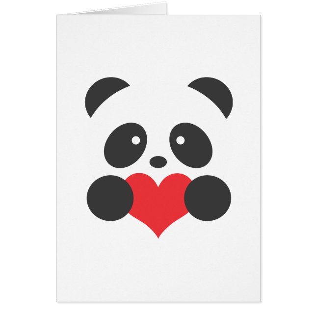 Panda love card (Front)