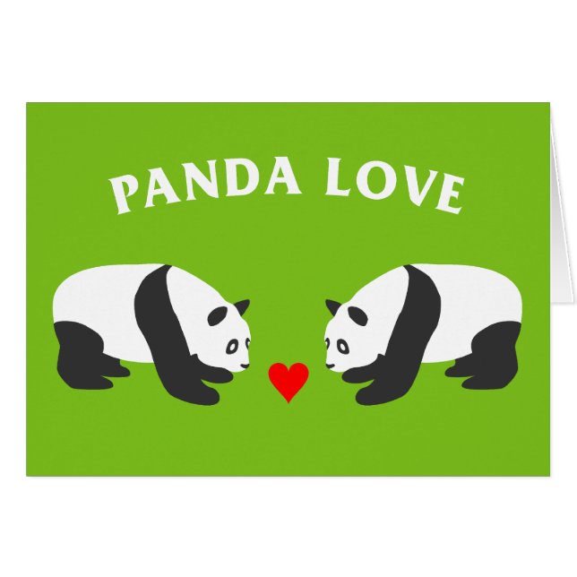 Panda Love (Green) (Front Horizontal)