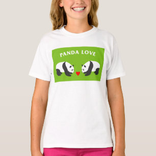 Panda Love (Green) T-Shirt