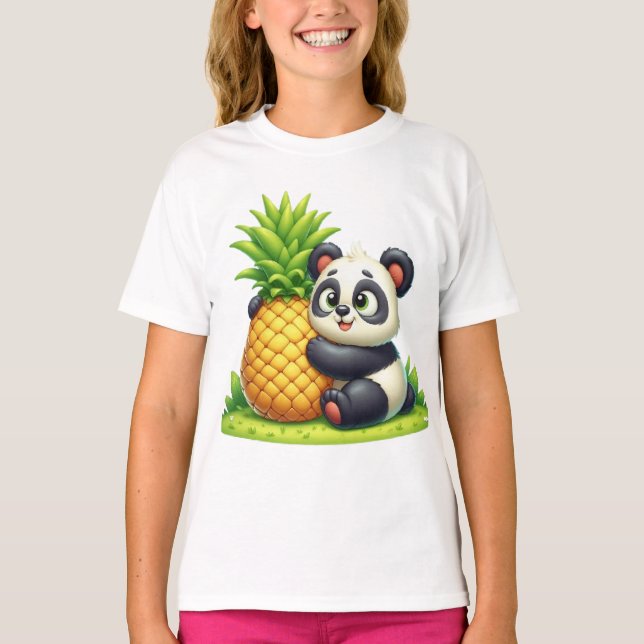 Panda love pineapple T-Shirt (Front)