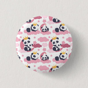 Panda Lover I Am Nicknamed As Panda 3 Cm Round Badge