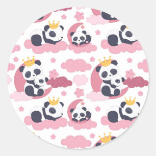 Panda Lover   I Am Nicknamed As Panda Classic Round Sticker