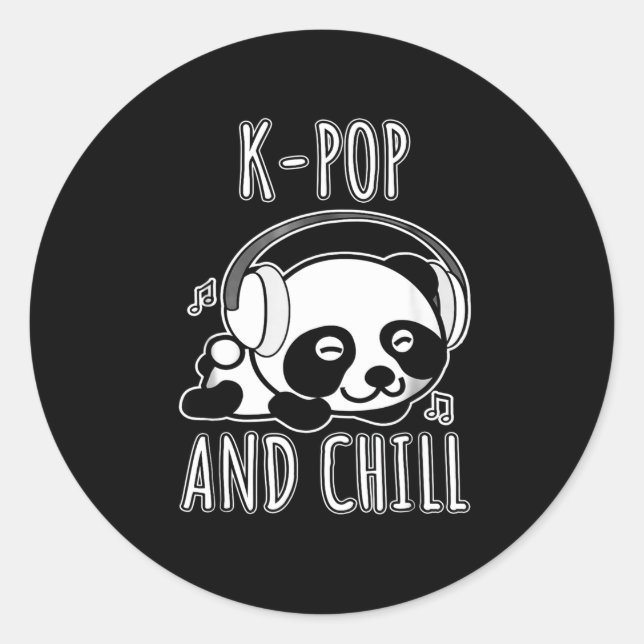 Panda Lover | Keep Calm And Love Panda Classic Round Sticker (Front)