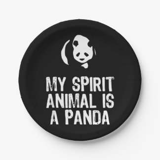 Panda Lover | My Spirit Animal Is A Panda Paper Plate