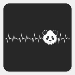 Panda Lover Square Sticker
