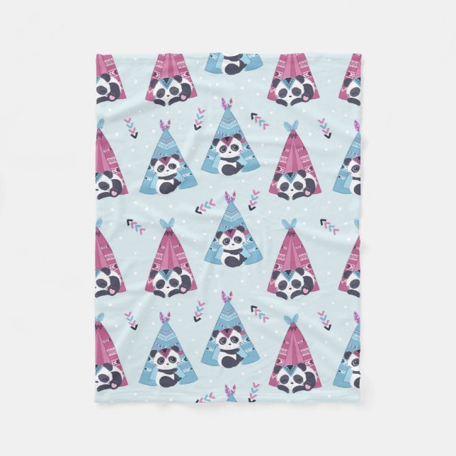 Panda Lover | To Be Like Panda Fleece Blanket (Front)