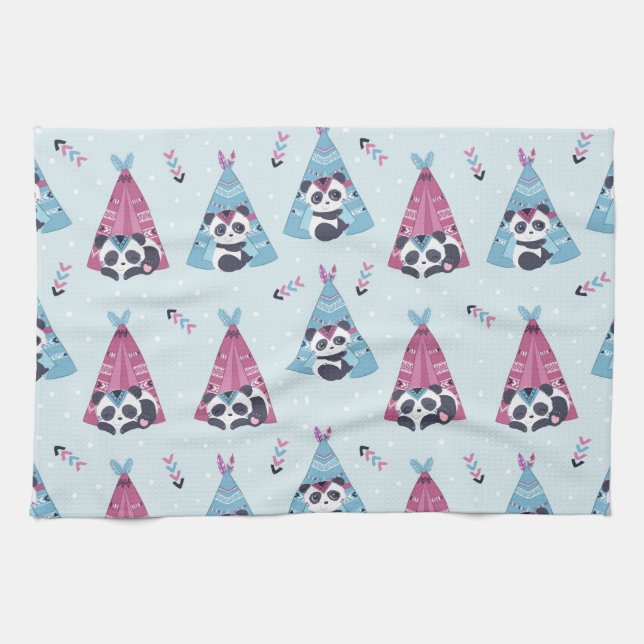 Panda Lover | To Be Like Panda Tea Towel (Horizontal)