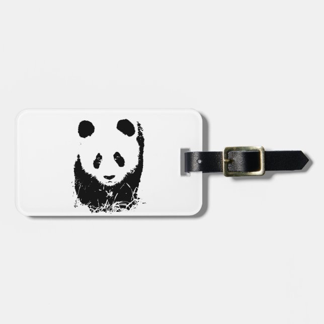 Panda Luggage Tag (Front Horizontal)