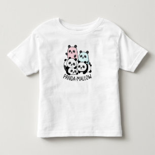 Panda-Mallow Stack – Cute Squishy Marshmallow Pand Toddler T-Shirt