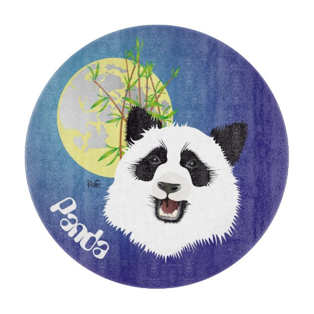 Panda Meeting Cutting Board (Front)