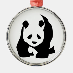 Panda Metal Tree Decoration