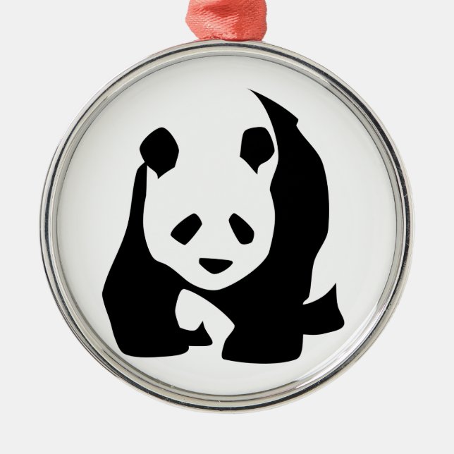 Panda Metal Tree Decoration (Front)