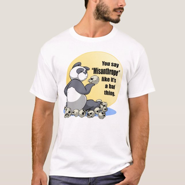 Panda Misanthrope T-shirt (Front)