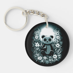 Panda Moon Key Ring