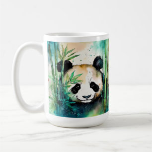 Panda Mug, Gift for Her, Watercolor Pandas Coffee Mug