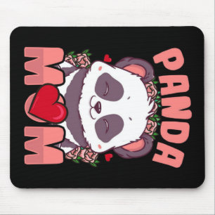 Panda Mum Gift For Owner Panda Mum Mouse Mat